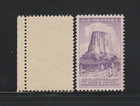 Us Efo Error Stamps  1084 Devils Tower  Wyoming  Perf Shift   Normal  Mnh