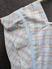 Vintage House Apron Blue Plaid Full Baking Cleaning Button Back Cottage Grandma