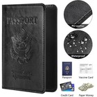 Rfid Blocking Passport Holder Leather Travel Wallet Card Case Essentials Kit Pro