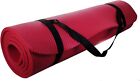 Lot Of 10  Yoga Mat 72x24  Extra Thick Exercise Gym Fitness Mat   Strap - Red