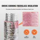 5 X 25ft Insulated Flexible Duct Hose Hvac Ventilation 2 Clamps