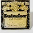 Nos Vintage 1980   s Budweiser Beer Enamel Type Stud Pin Button Anheuser Busch
