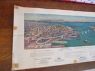 Scarce Vtg Poster site Map 1939 Golden Gate Exposition san Francisco Cal jc