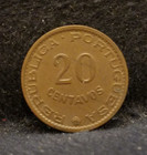 1962 Portuguese Angola  colony  20 Centavos  1-year Type  Aunc unc  Km-78  an15 