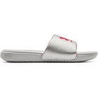 Under Armour 3023772 Women s Ua Ansa Fix Slides  Metallic Tin  Size 10