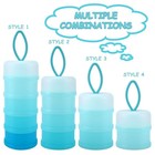 Portable Baby Formula Dispenser Stackable Non-spill Powder Container Free