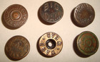8 Stud Shank Overalls Buttons Lot Levi Big Dam Indian Head Winer Langwear Njc