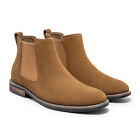 Men s Chelsea Boots Comfortable Slip On Dress Casual Desert Suede Leather Shoes