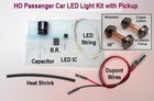 Complete Ho Passenger Car Lighting System Kit With Electric Pickup Wheels Set