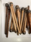 Wood Spools Bobbins Wooden Industrial 3 -10  Vintage Quills Mix Lot-30 