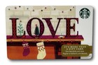 Starbucks Love Fireplace Mantle Christmas Scene 10 Cards Plastic 2016 0 Value
