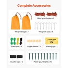 Electric Netting Fence Kit Sheep Cattle Fencing 35 4 h X 164 l With Posts Spikes