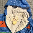 Rare Vintage Weather Tamer  Hooded Zip-up Jacket Blue W  Orange   Green Stripes