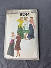 1977 Simplicity Cut Pattern 8244 Skirt   Peasant Top Uncut Size 12