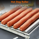 Hot Dog Roller For Grill Stainless Steel Bbq Hot Dog Grill Roller With Wooden Ha