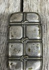 Antique Victorian Era Brass Match Holder   Striker Nice Rope Design Collectible