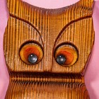 Vintage 1970s Wooden Carved Owl Wall Decor - 9 5 Inches