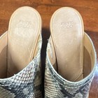 Frye   Co Snakeskin Western Block Heel Mule Boho Neutral Comfort Slip-on 10 M
