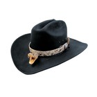 Real Rattlesnake Head Skin Western Cowboy Hat Band Wrap Genuine Snake Taxidermy