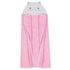 Kitty Cat Hooded Bath Wrap Towel Baby Girl Pink Nip Just Born Gerber Cotton