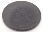 1854 Bank Of Upper Canada One Half 1 2 Penny Token Copper Coin F499