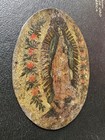 Original Guadalupe Oil Painting On Tin Retablo 1800   s Virgin Ex Voto Mexico 6 5   