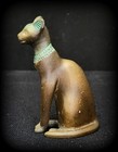 Rare Vintage 1986 Tfm Franklin Mint Solid Bronz Egyptian Cat Figurine  3  Marked
