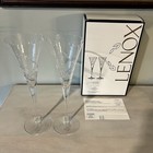 Lenox Adorn Champagne Toasting Flutes Crystal Glasses Boxed Set Of 2 New