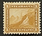 Travelstamps  Nicaragua Stamps Scott  8 - 1c Liberty Cap On Mountain Mint Mnh Og