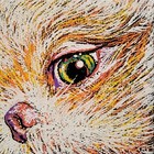 Custom Pet Portrait - 3x3 Inch -  25 Inch Thick Canvas 
