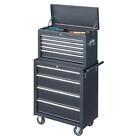 Rolling Tool Chest Tool Box With Handle   Drawers Lockable Tool Cabinet Black
