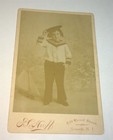 Rare Antique Victorian American Nautical Sailor Boy  Sailboat Toy Cabinet Photo 