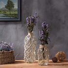 Coastal Style Decorative Glass Bottles   Flower Vases W  Rope Wrapping  Set Of 2