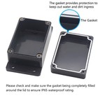 Ip67 Waterproof Electrical Junction Box Plastic Dustproof Enclosure W  Fixed Ear