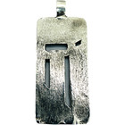 Judaica Chai Pendant Sterling Silver 925 Oxidized 16g 45 Mm