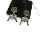 Vintage Taxco Early Sterling Earrings Ethnic Dancers Maracas Screw Back Preeagle