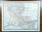 Vintage 1888 Louisiana Map 13 x11  Old Antique Original New Orleans Metairie La