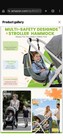Toddler Stroller Hammock Seat With 5 Point Harness Detachable Seat Universal New