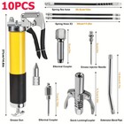 Newest 8000 Psi Grease Gun 14 Oz Pistol Grip Grease Gun Includes 18 In Flex Hose