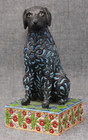 2005 Jim Shore  licorice  Dog Black Labrador Retriever V4004854  6 75  Tall Epoc