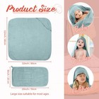 8 Pcs Muslin Hooded Baby Bath Towel Washcloth Set Classical Color Newborn Soft