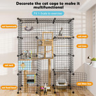 Cat Large Enclosure - Diy Catio Ideal For 1-3 Cats  Indoor   Outdoor  Detachable