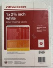 Office Depot 1  X 2 5 8  Laser Address Labels Item  qty  3000 Labels  New Sealed