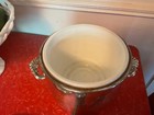 Vintage F B Rogers  Ice Bucket Silver Plated Milkglass Lined
