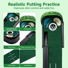 Indoor Golf Putting Mat W  Auto Ball Return Wrinkle-free Green For Home Office