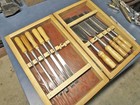 T h  Witherby Firmer Chisels Set Of 10 Minty Cond Custom Box  1 4 - 2   Fr Ship
