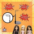 Kaiser Black 2075 - Action Figure Stand With Expandable Waist Wire For 6 5 -1   