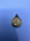 1912 Gold Indian Head  2 5 Dollar Quarter Eagle Coin 14k Yg Bezel Pendant Charm