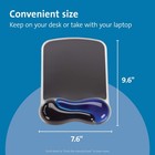 Kensington Duo Gel Mouse Pad With Wrist Rest - Blue 9 6l X 7 6w Inches 