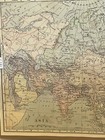 Vintage Detailed Art Quality Colored Map Of Asia Labeled 1854  Large 10 x12 
